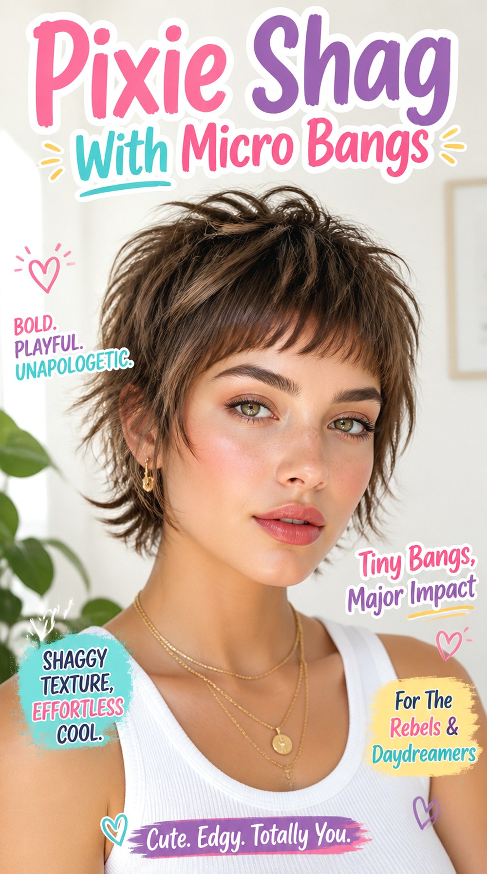 Pixie Shag With Micro Bangs