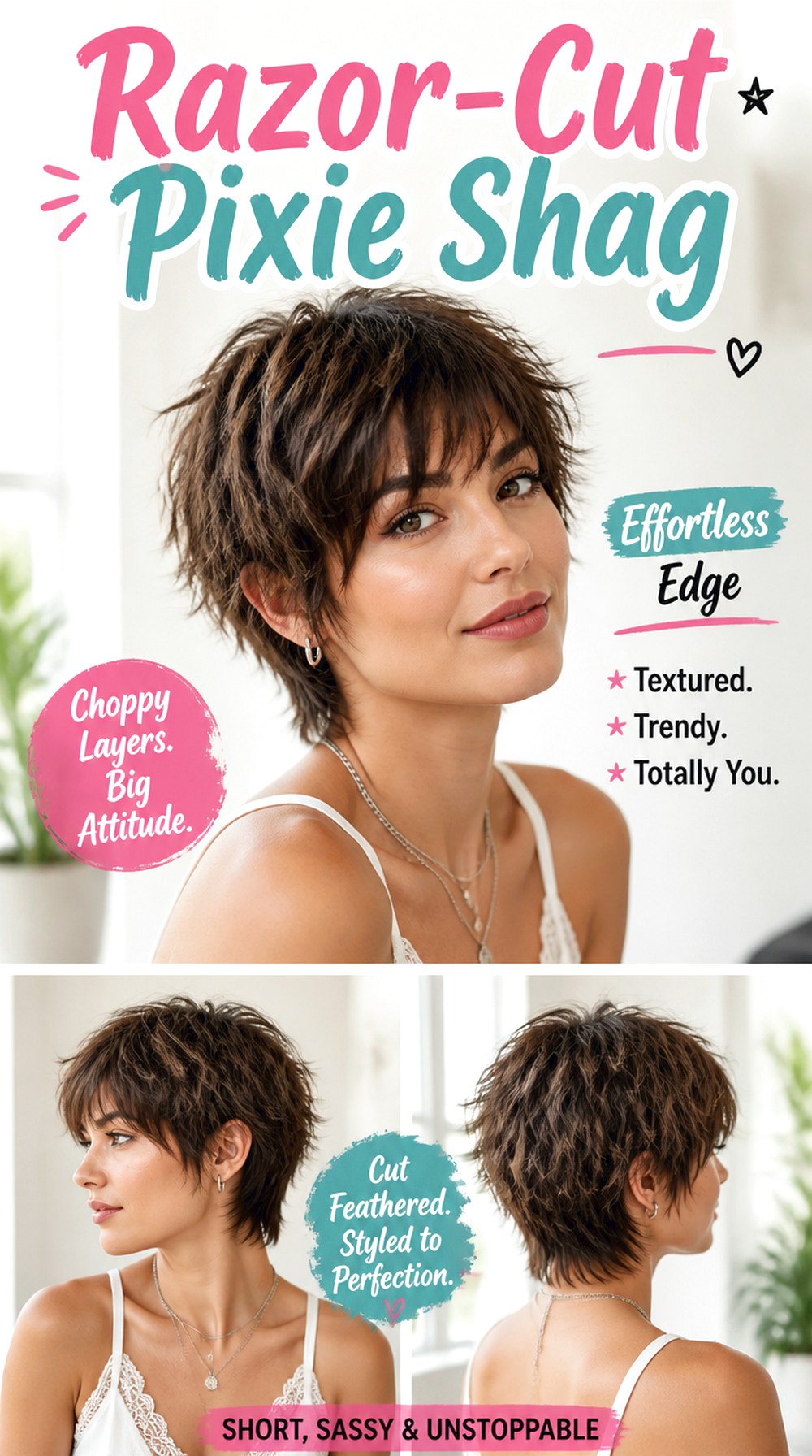 Razor-Cut Pixie Shag