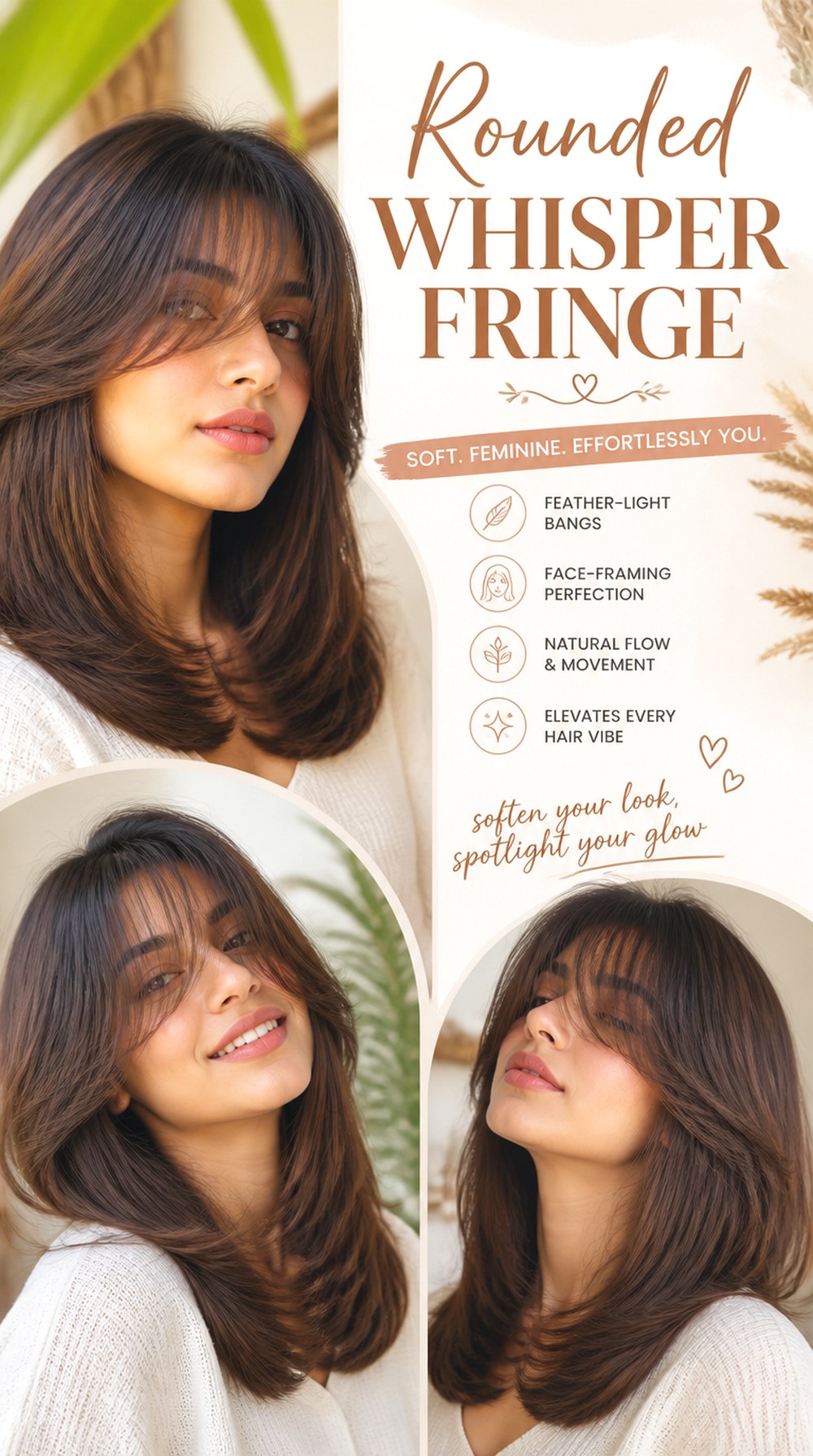 Rounded Whisper Fringe