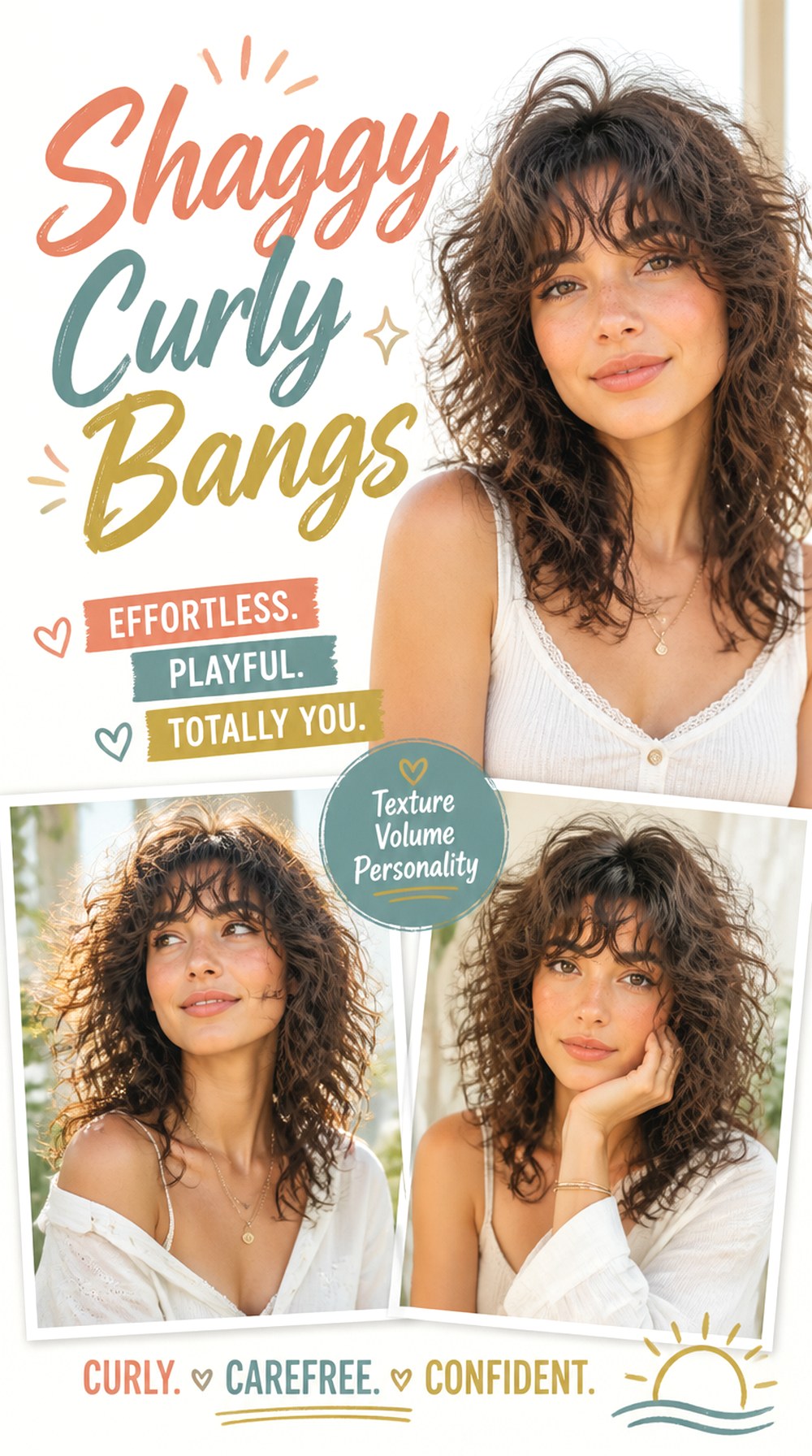 Shaggy Curly Bangs