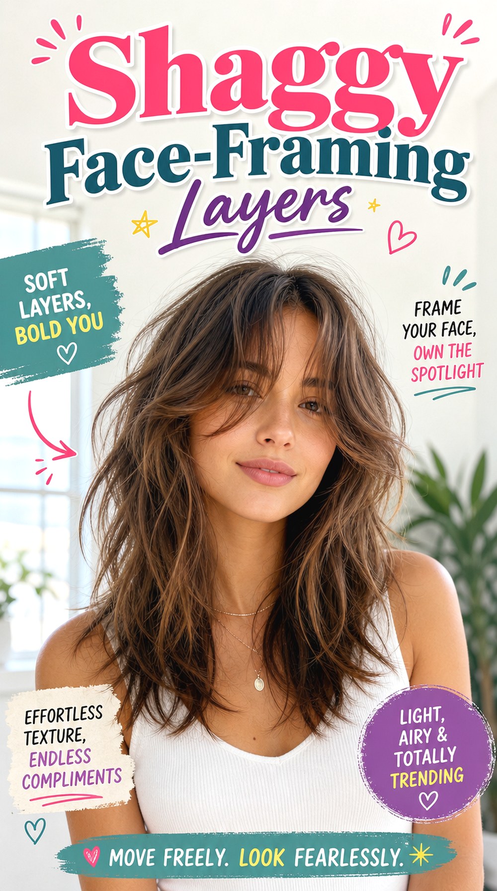 Shaggy Face-Framing Layers