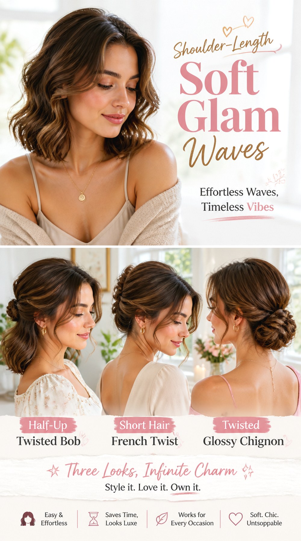 Shoulder-Length Soft Glam Waves