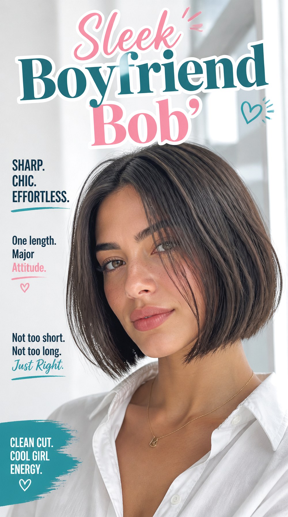 Sleek Boyfriend Bob