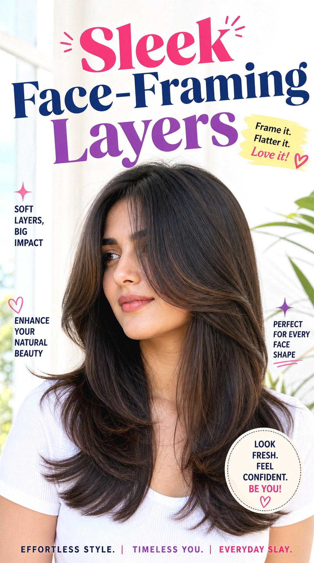 Sleek Face-Framing Layers
