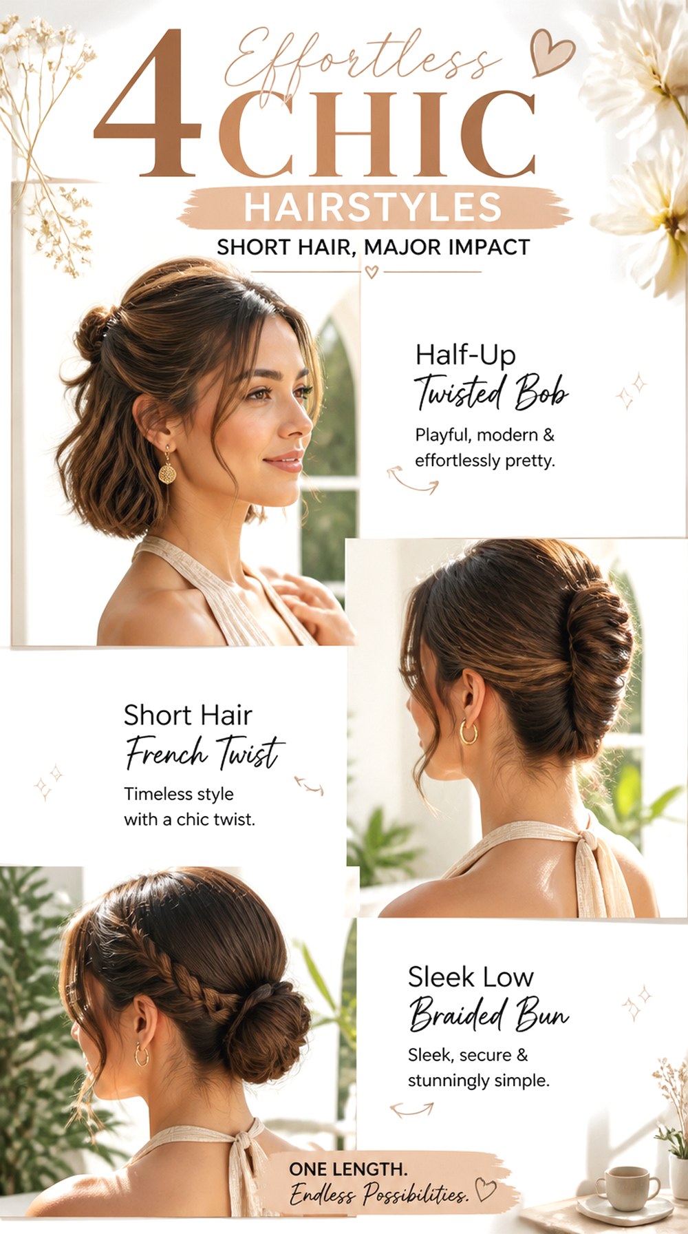 Sleek Low Braided Bun