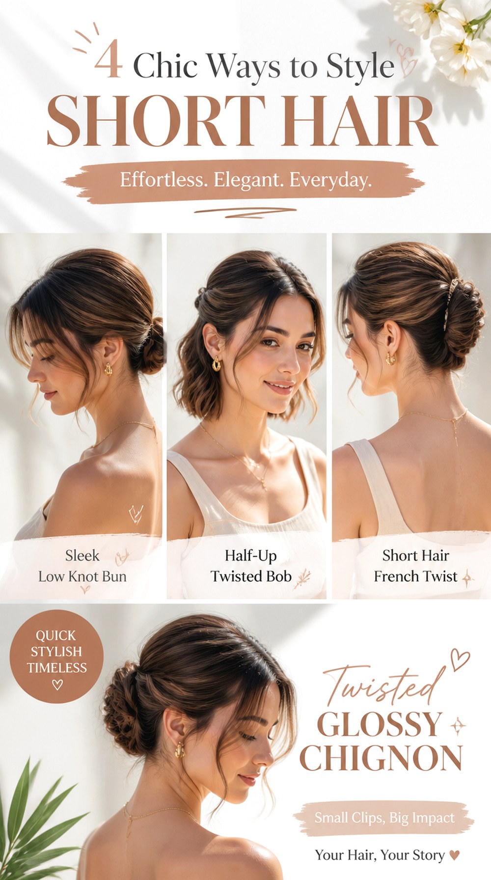 Sleek Low Knot Bun