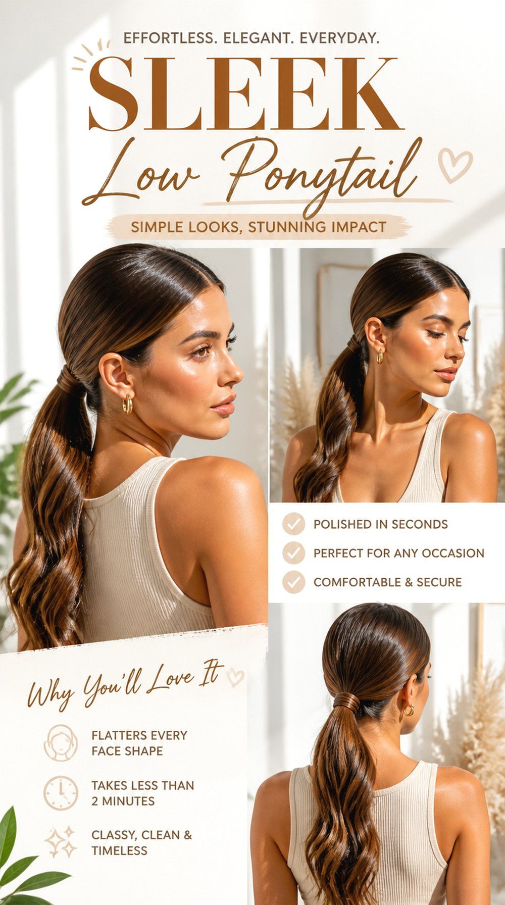 Sleek Low Ponytail