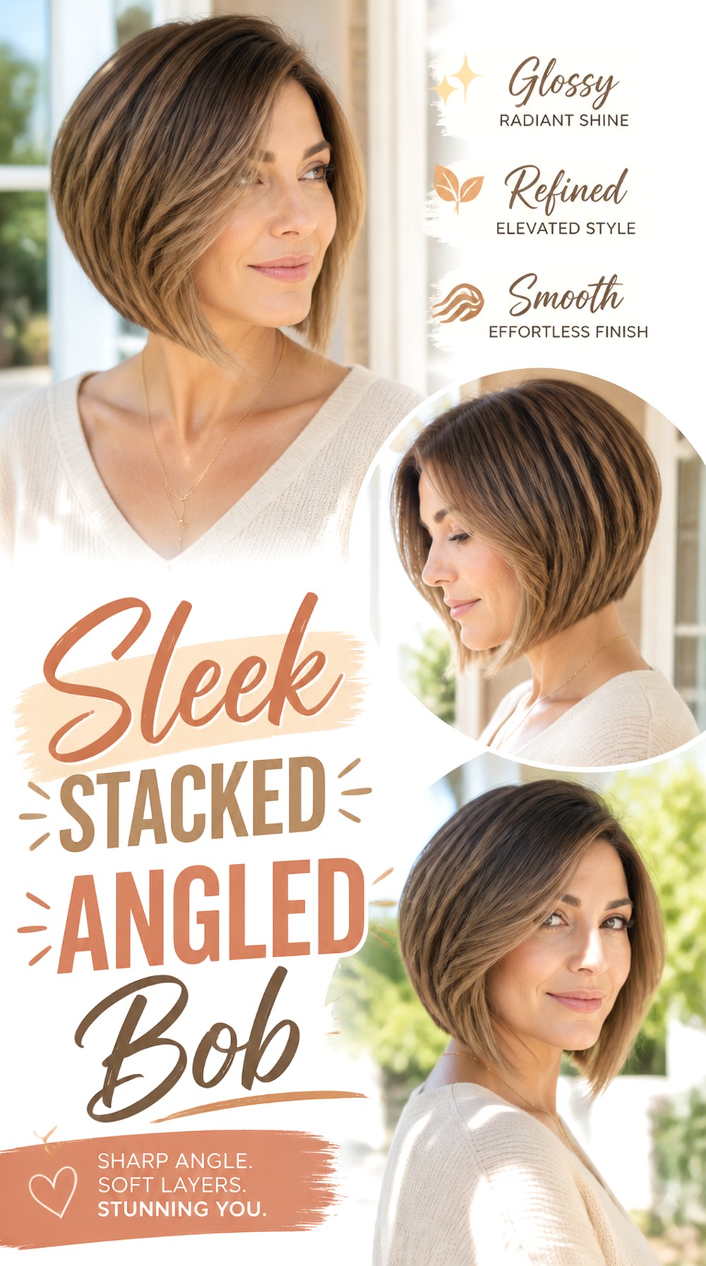 Sleek Stacked Angled Bob