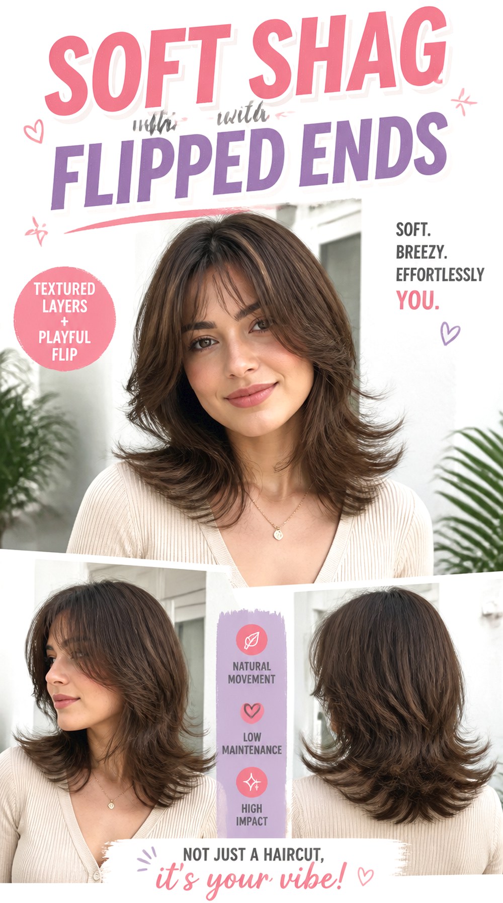 Soft Shag with Flipped Ends