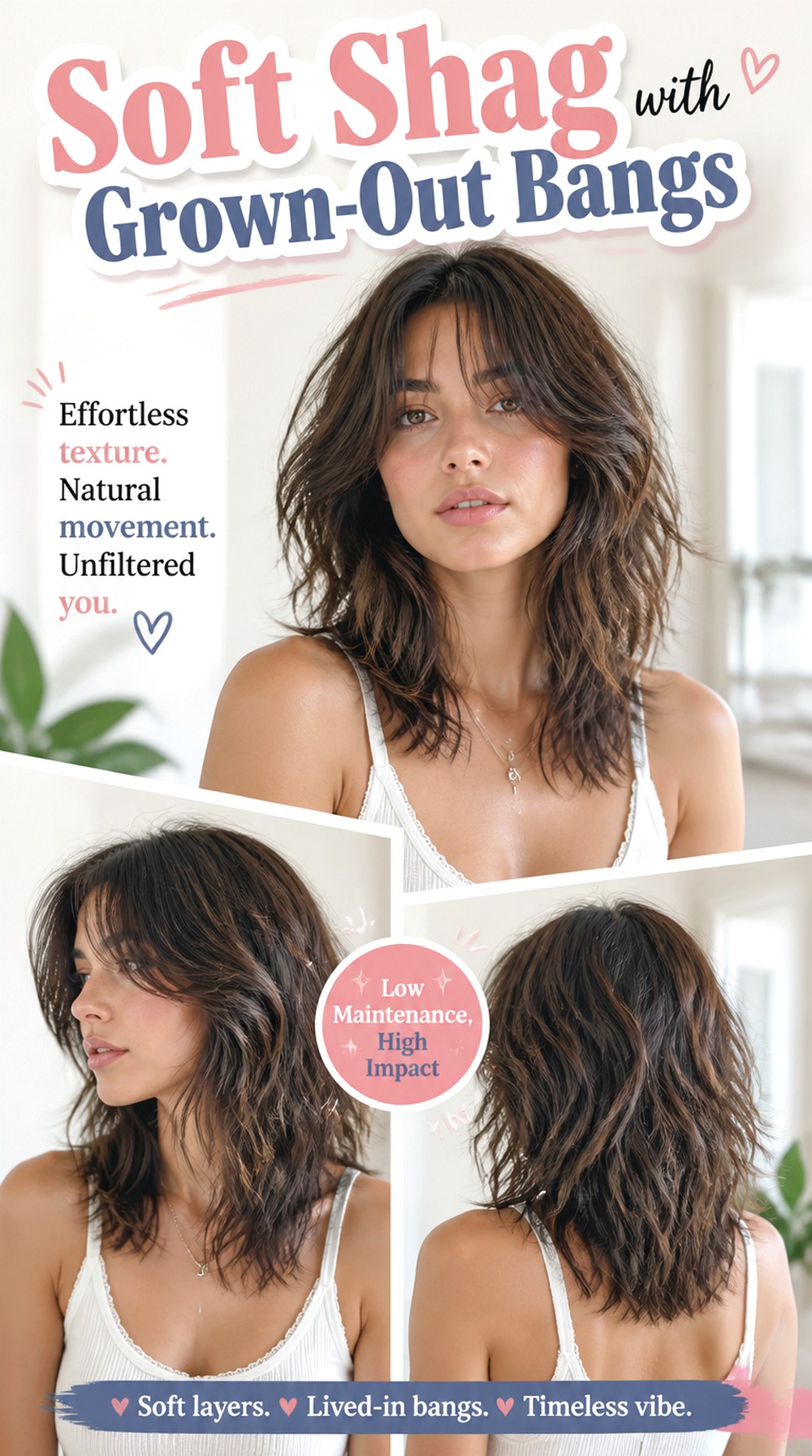 Soft Shag with Grown-Out Bangs