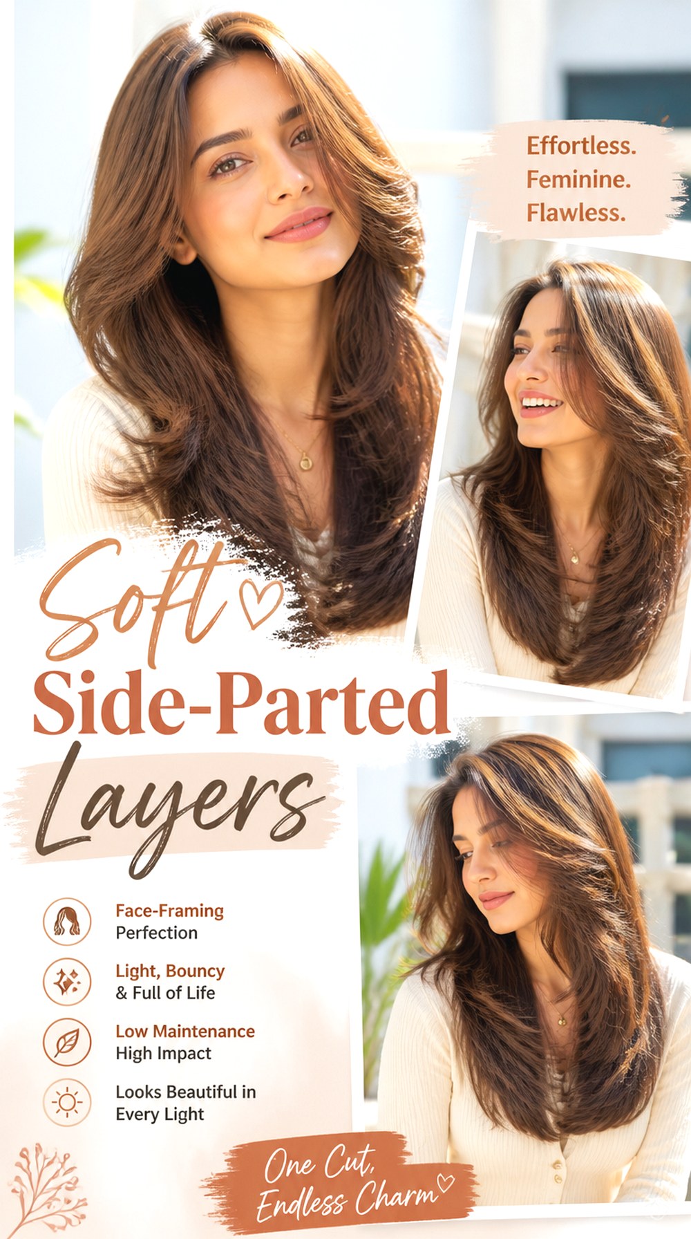 Soft Side-Parted Layers