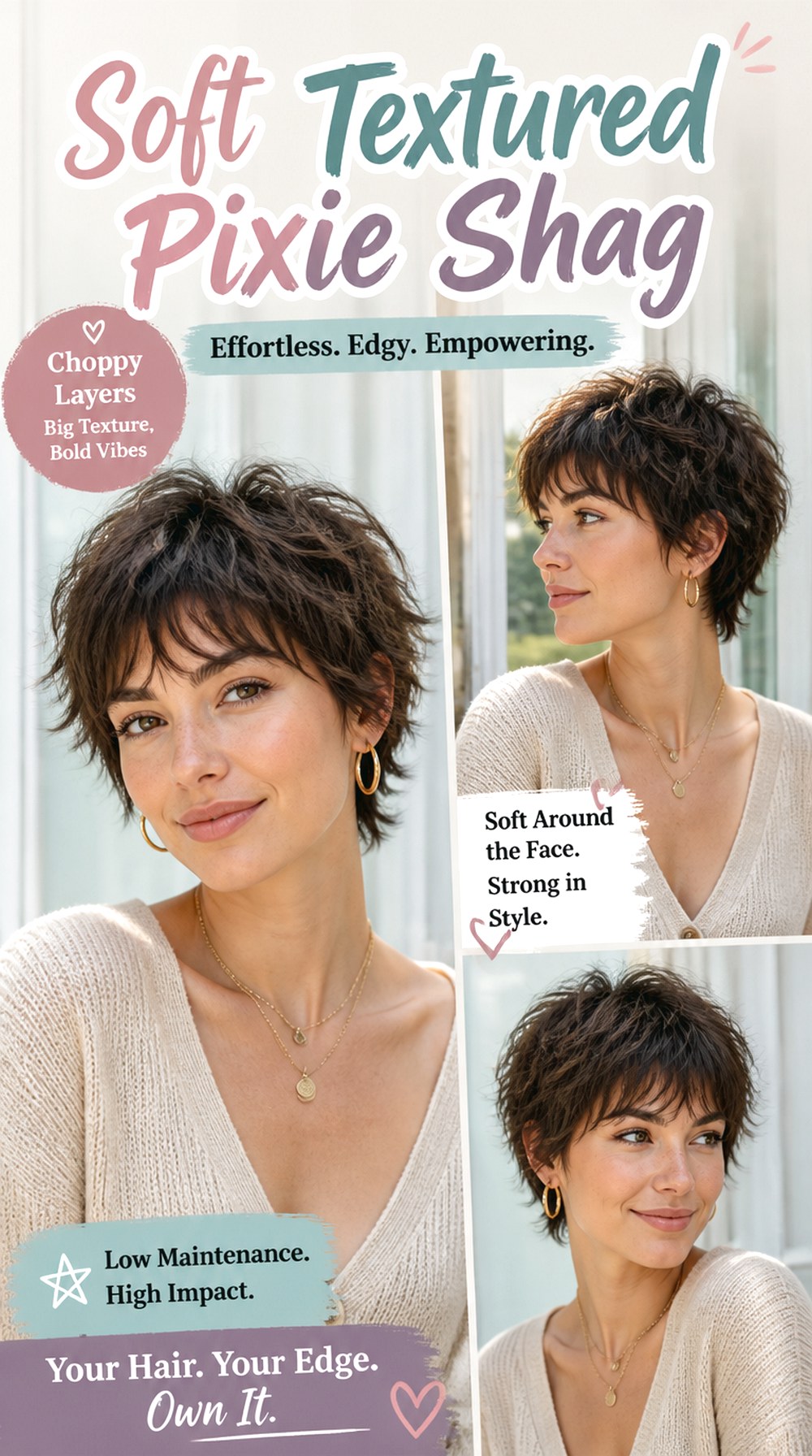 Soft Textured Pixie Shag