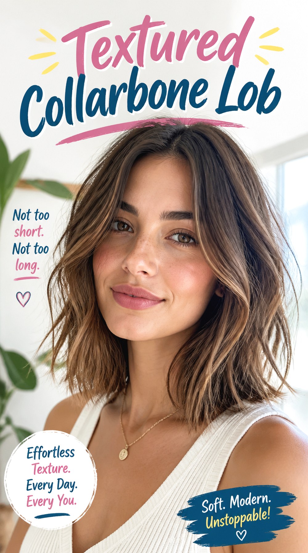 Textured Collarbone Lob