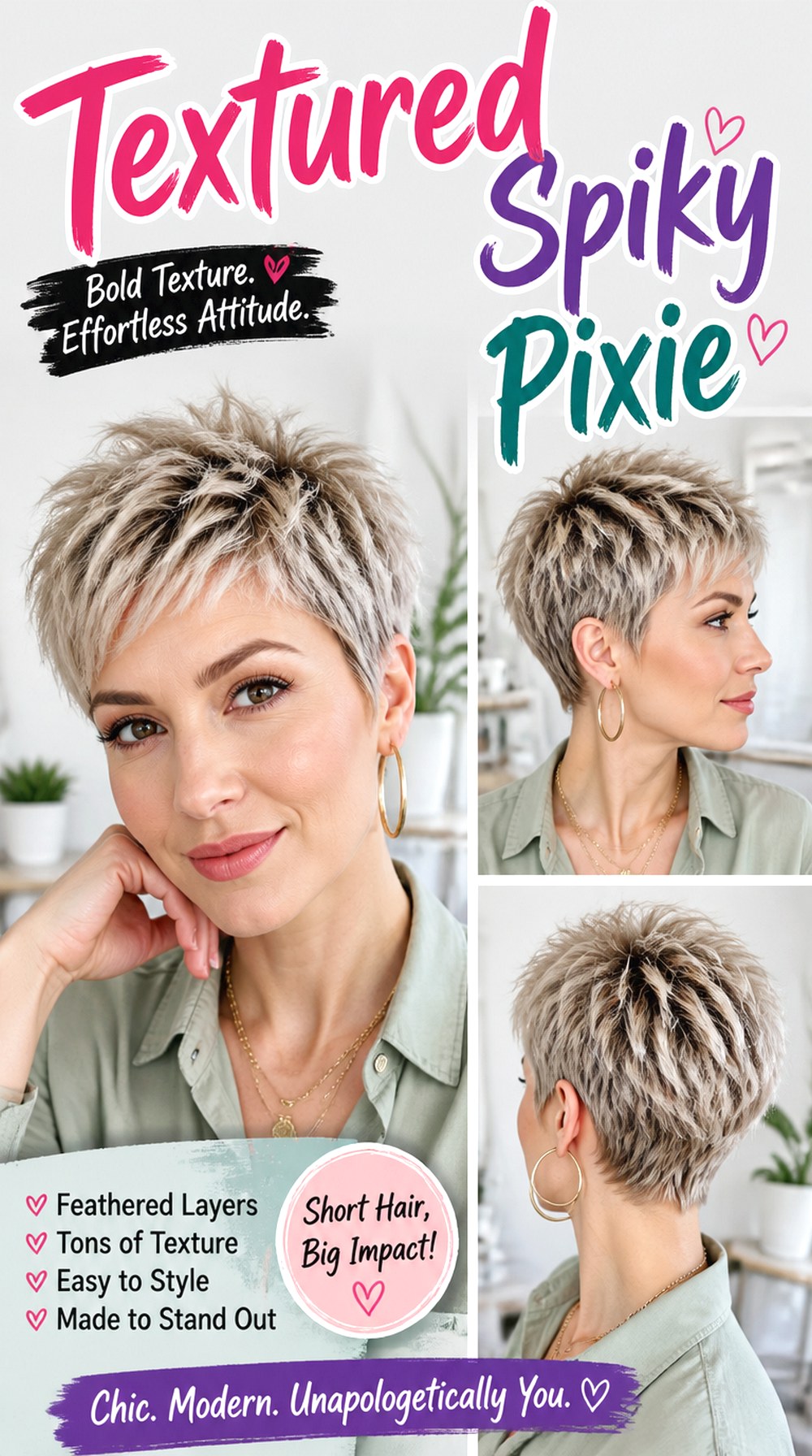 Textured Spiky Pixie