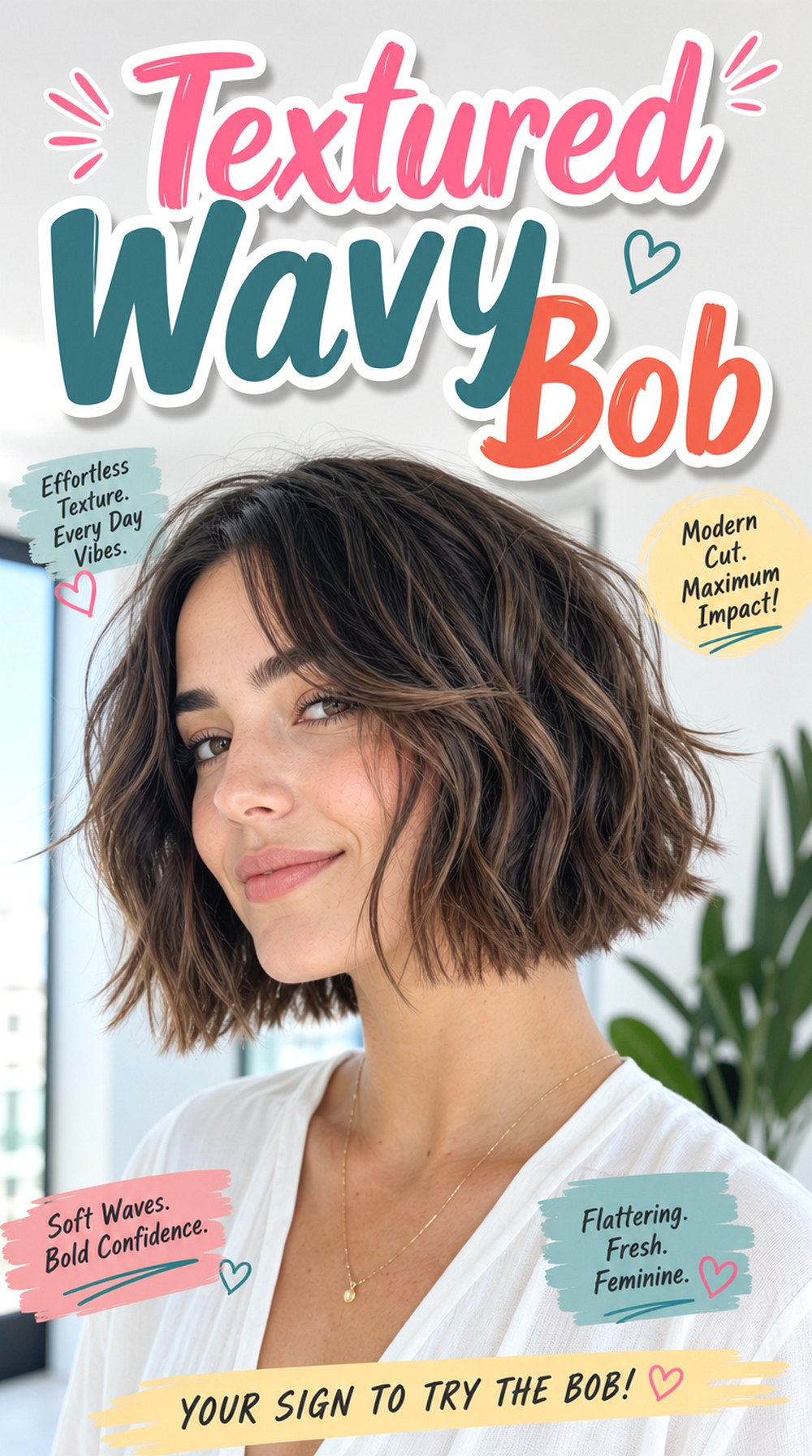 Textured Wavy Bob