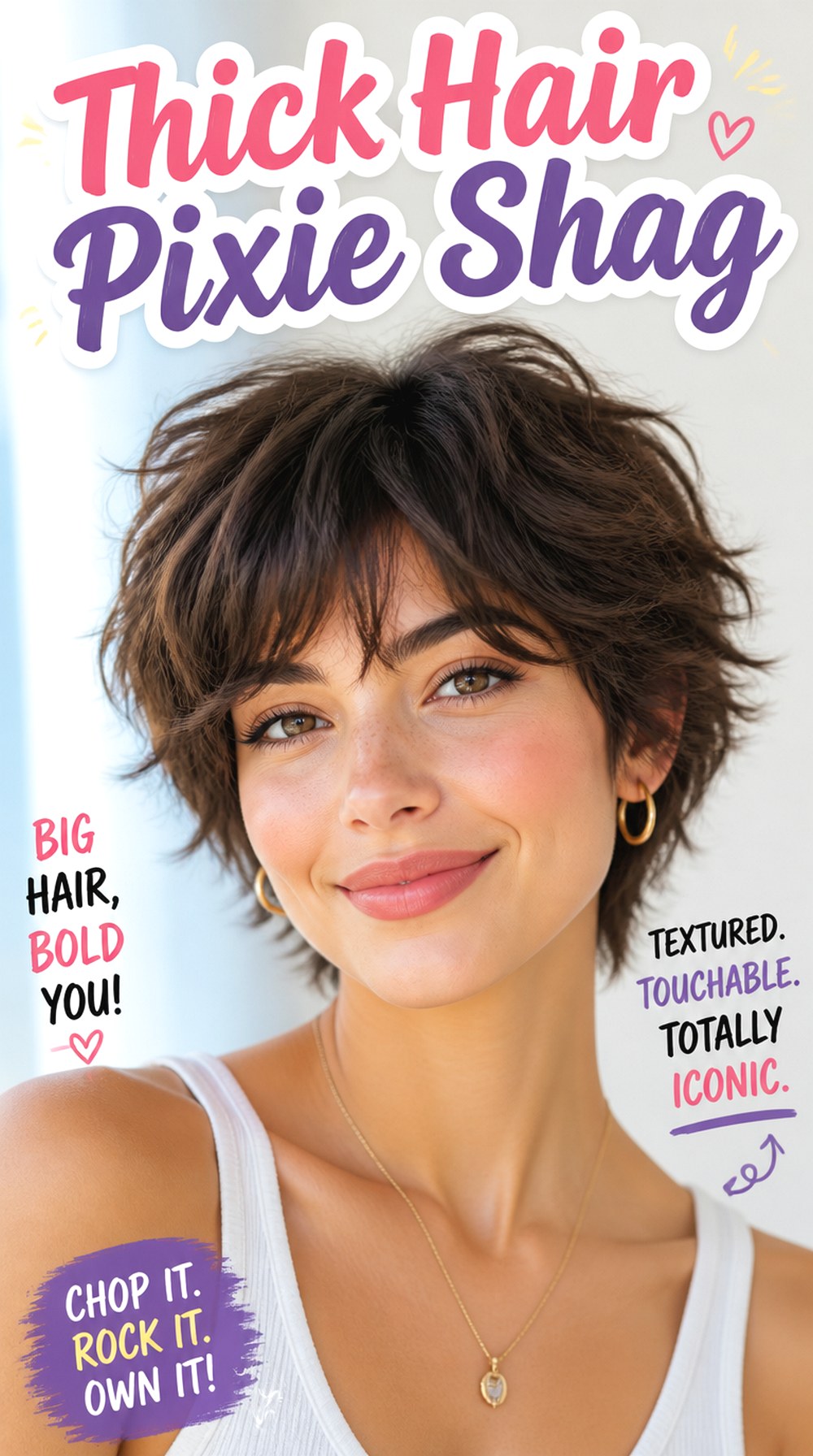 Thick Hair Pixie Shag