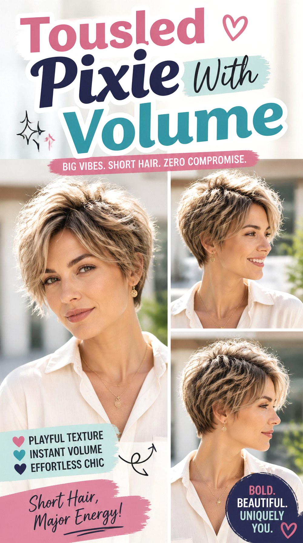 Tousled Pixie With Volume
