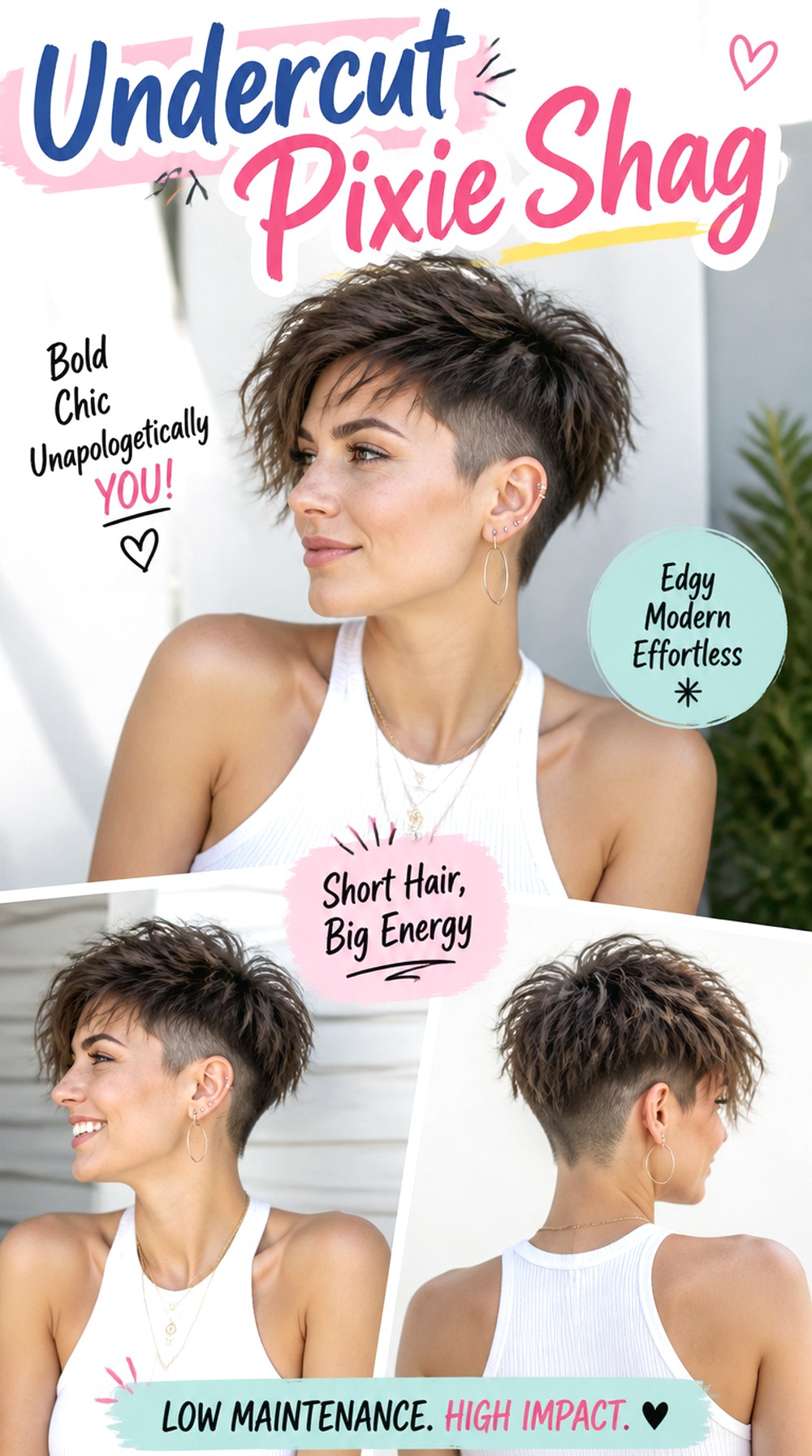 Undercut Pixie Shag