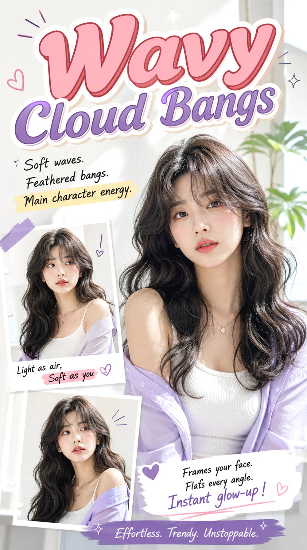 Wavy Cloud Bangs