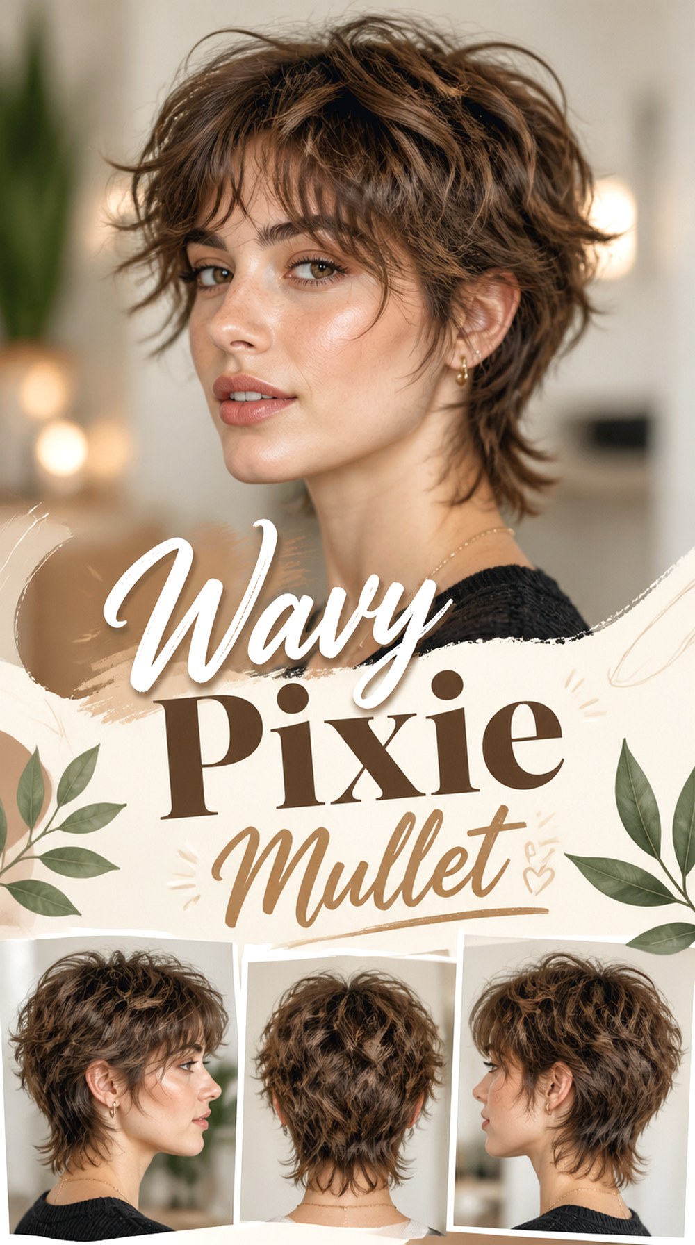 Wavy Pixie Mullet