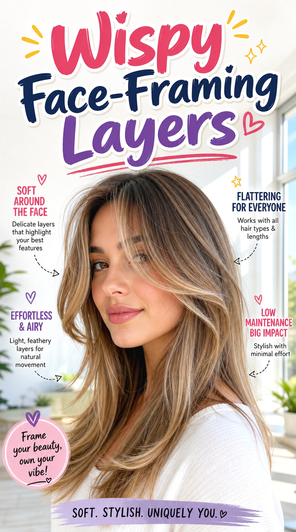 Wispy Face-Framing Layers