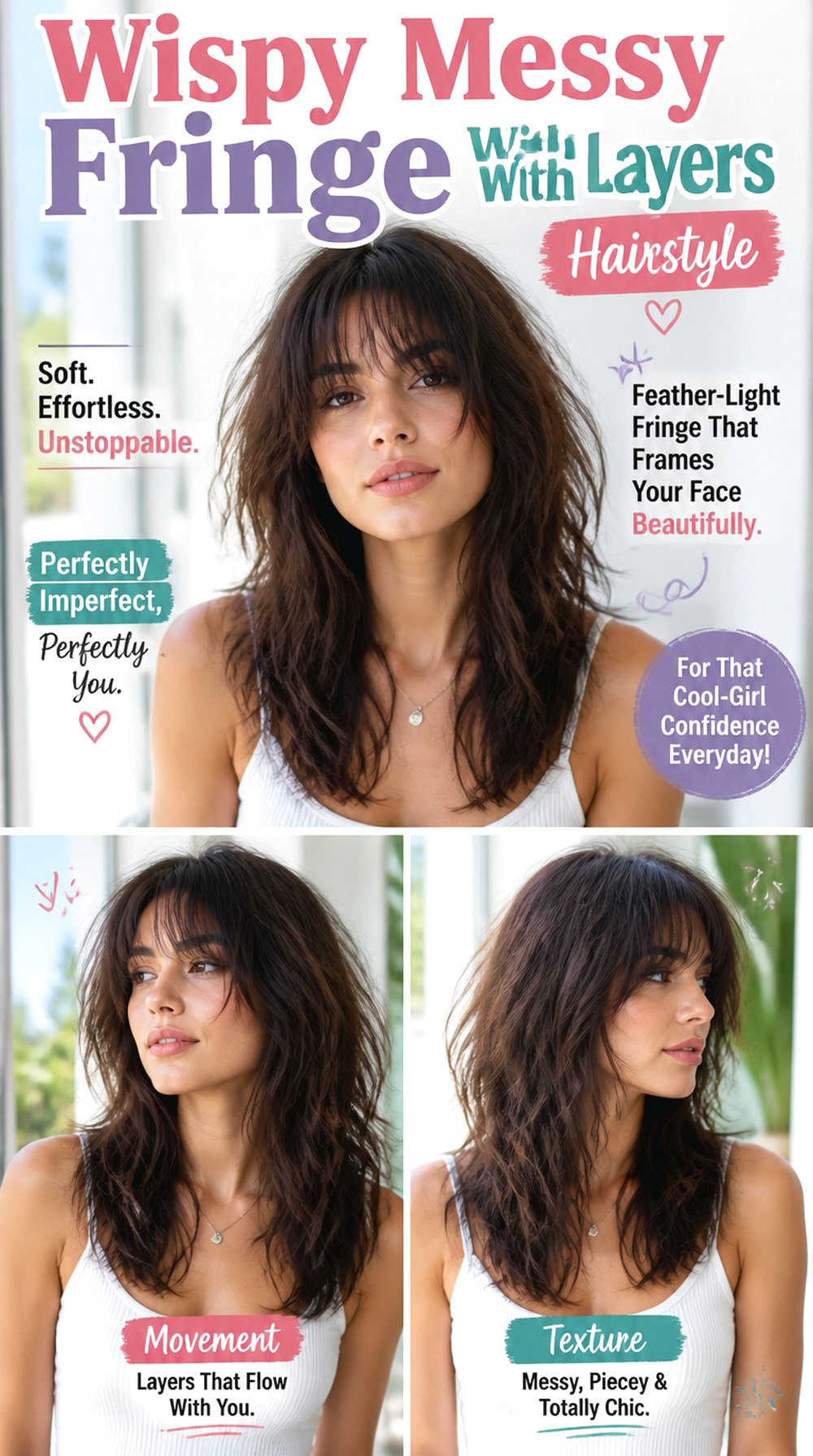 Wispy Messy Fringe With Layers