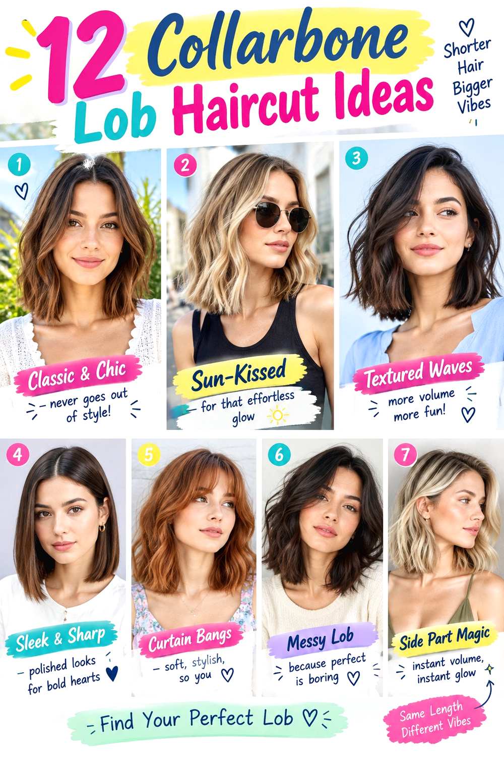 Collarbone Lob Haircut Ideas