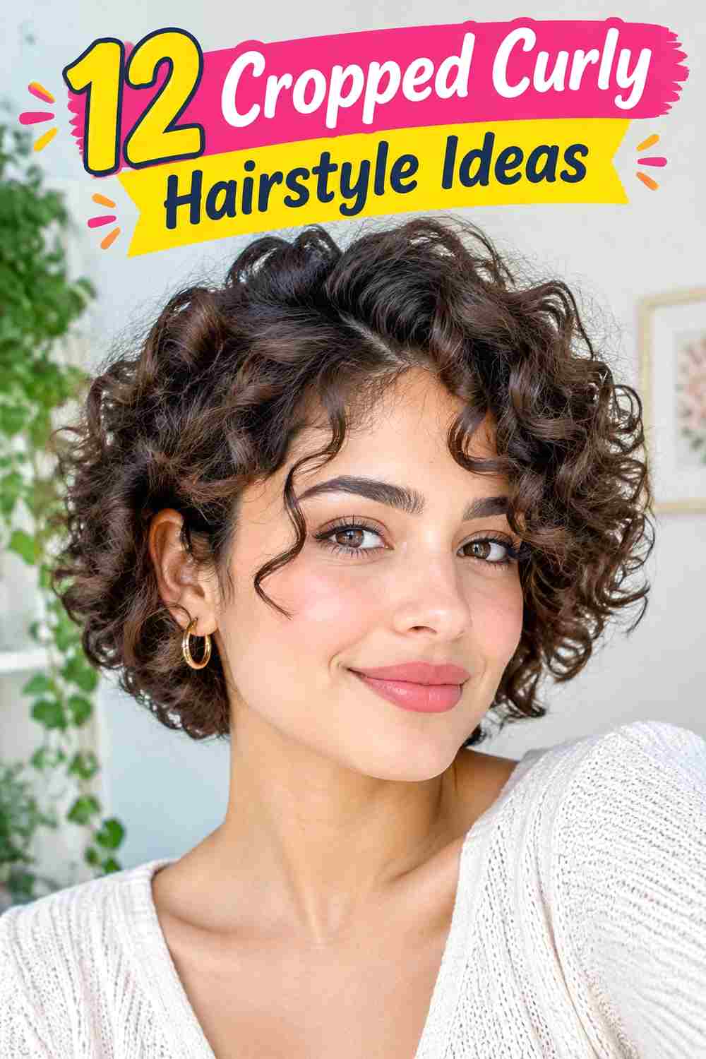 Cropped Curly Hairstyle Ideas