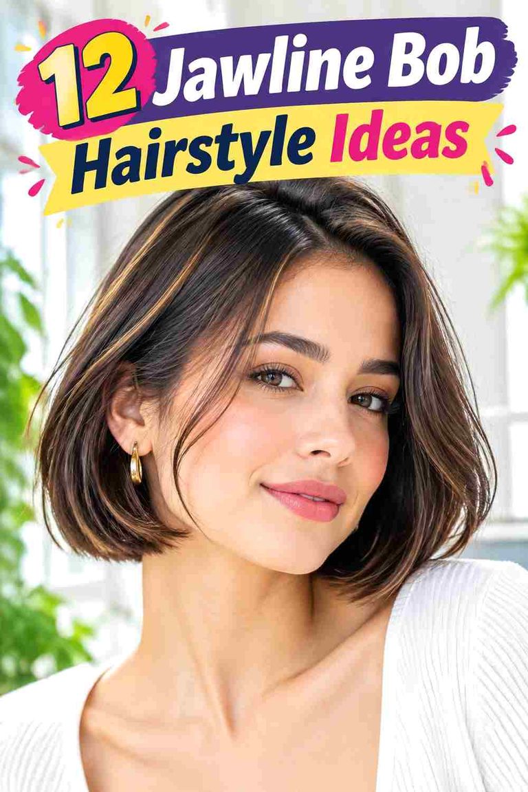 Jawline Bob Hairstyle Ideas