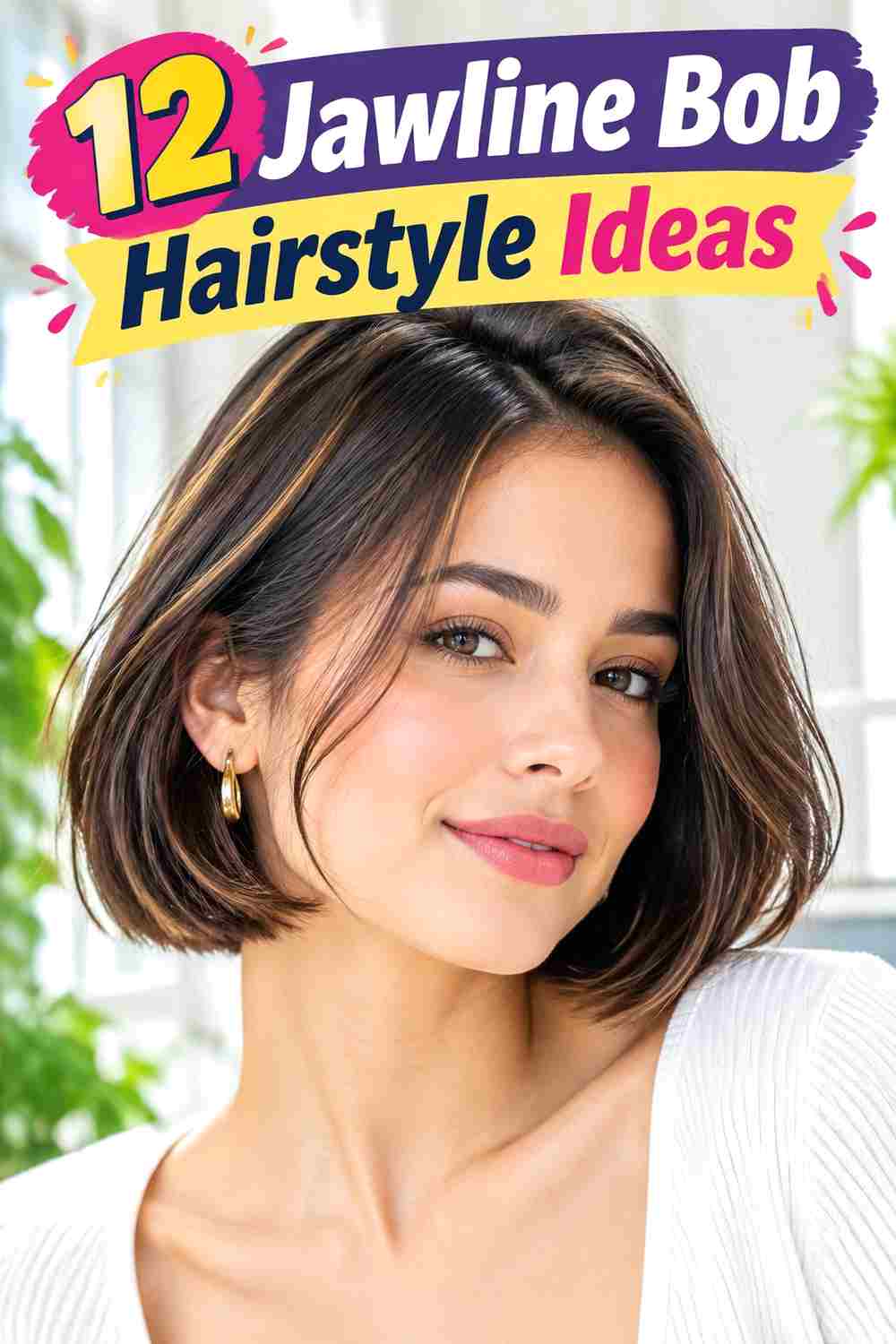 Jawline Bob Hairstyle Ideas