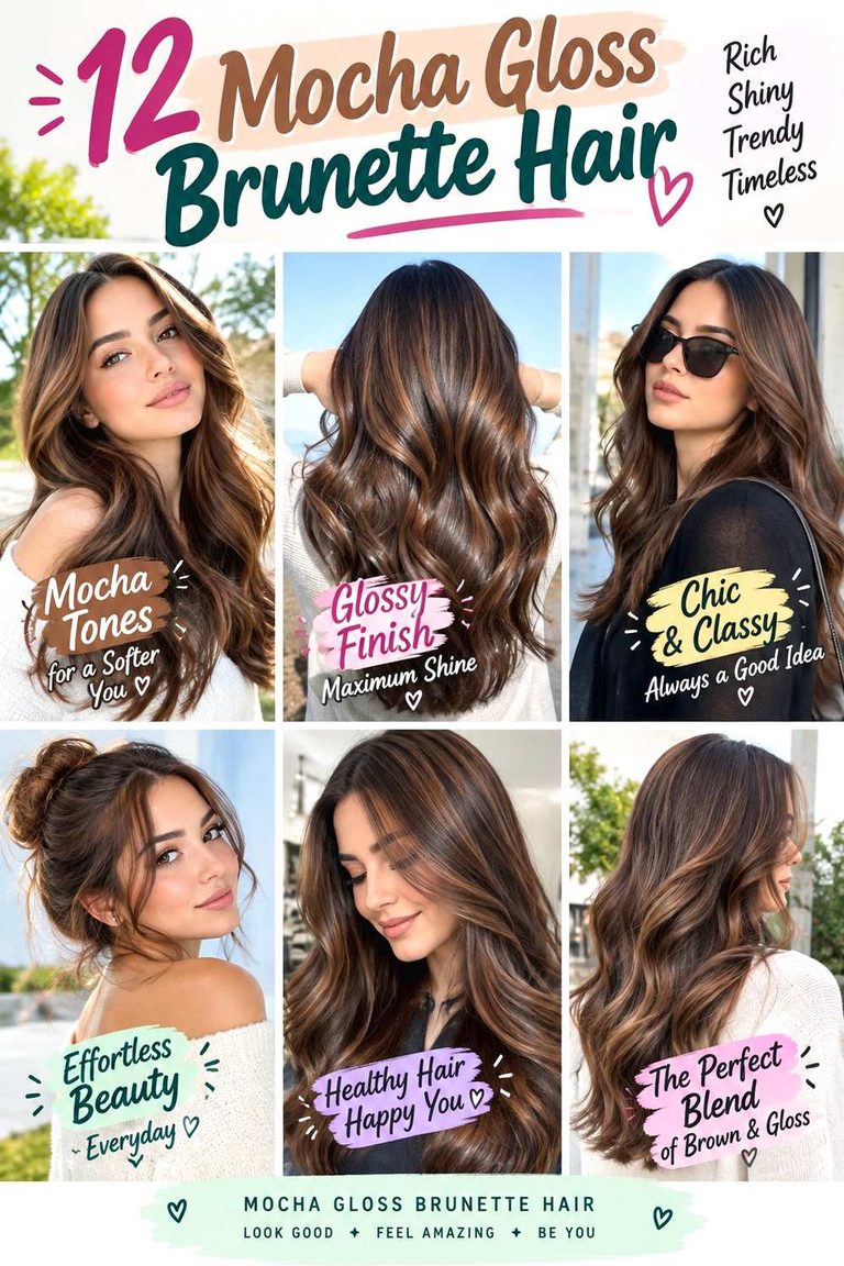 Mocha Gloss Brunette Hair