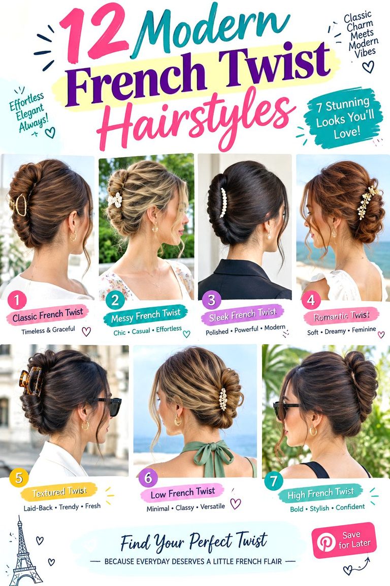 Modern French Twist Hairstyles