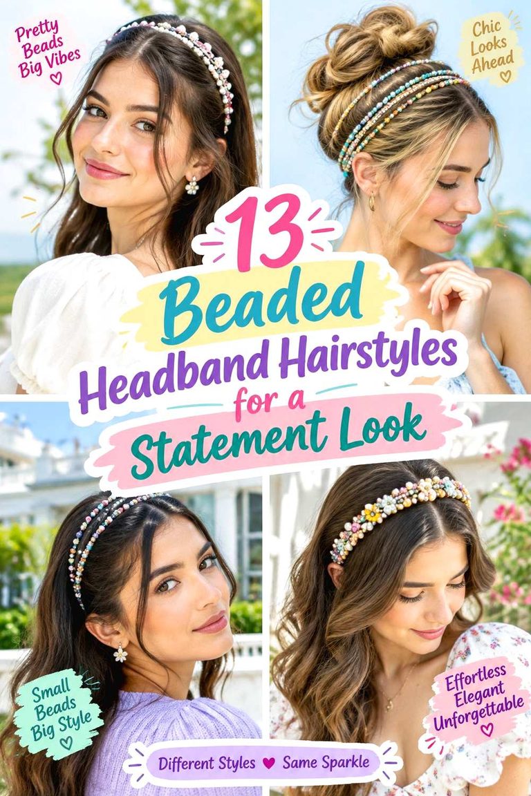 Beaded Headband Hairstyles for a Statement Look