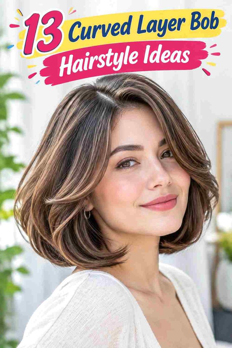 Curved Layer Bob Hairstyle Ideas