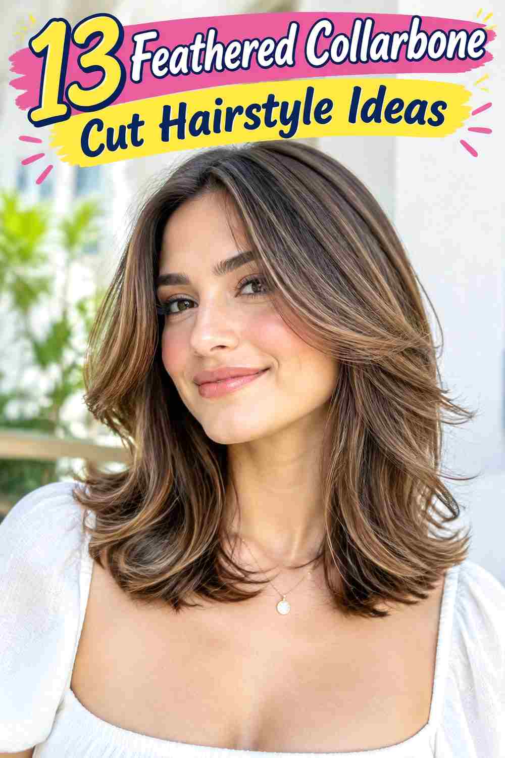 Feathered Collarbone Cut Hairstyle Ideas