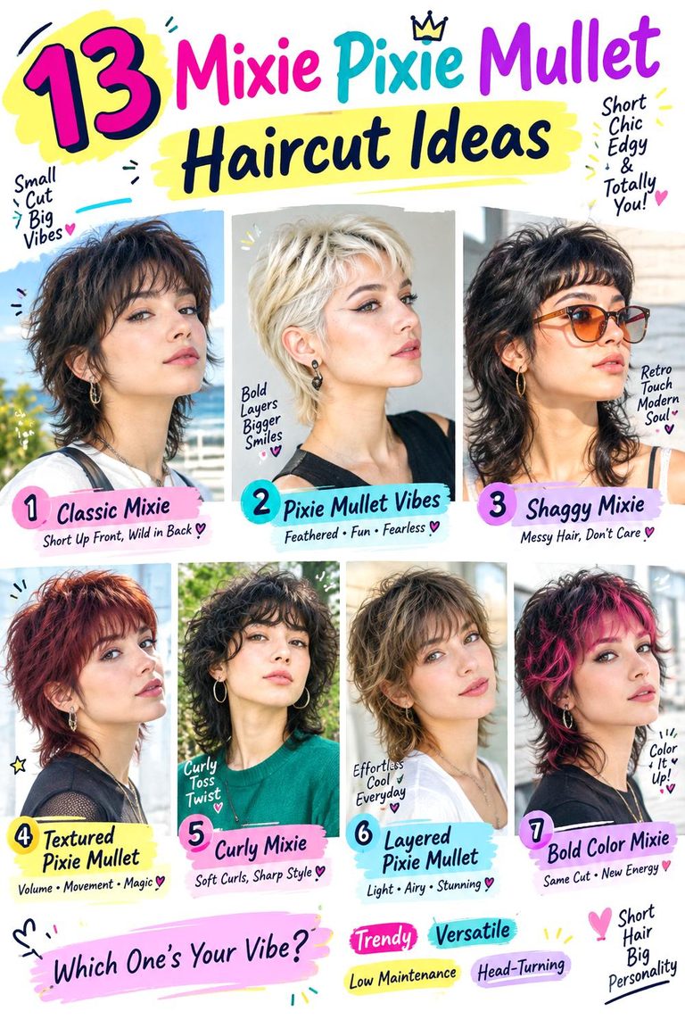 Mixie Pixie Mullet Haircut Ideas