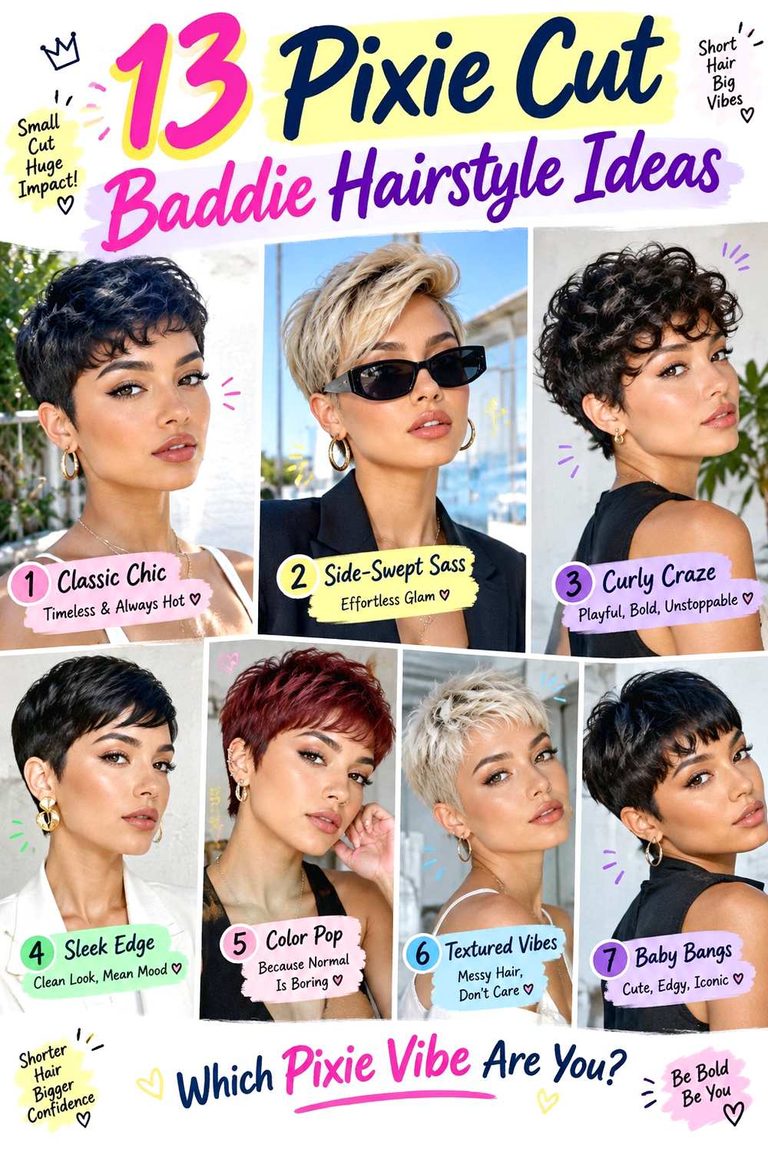 Pixie Cut Baddie Hairstyle Ideas