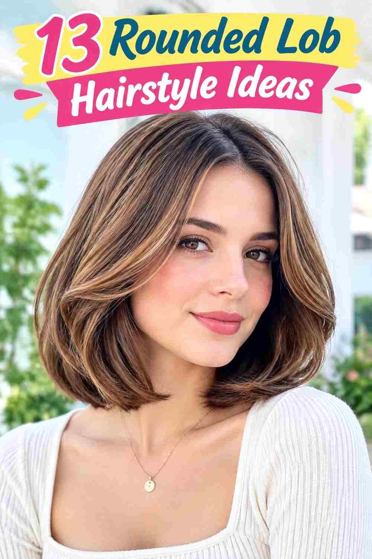 Rounded Lob Hairstyle Ideas