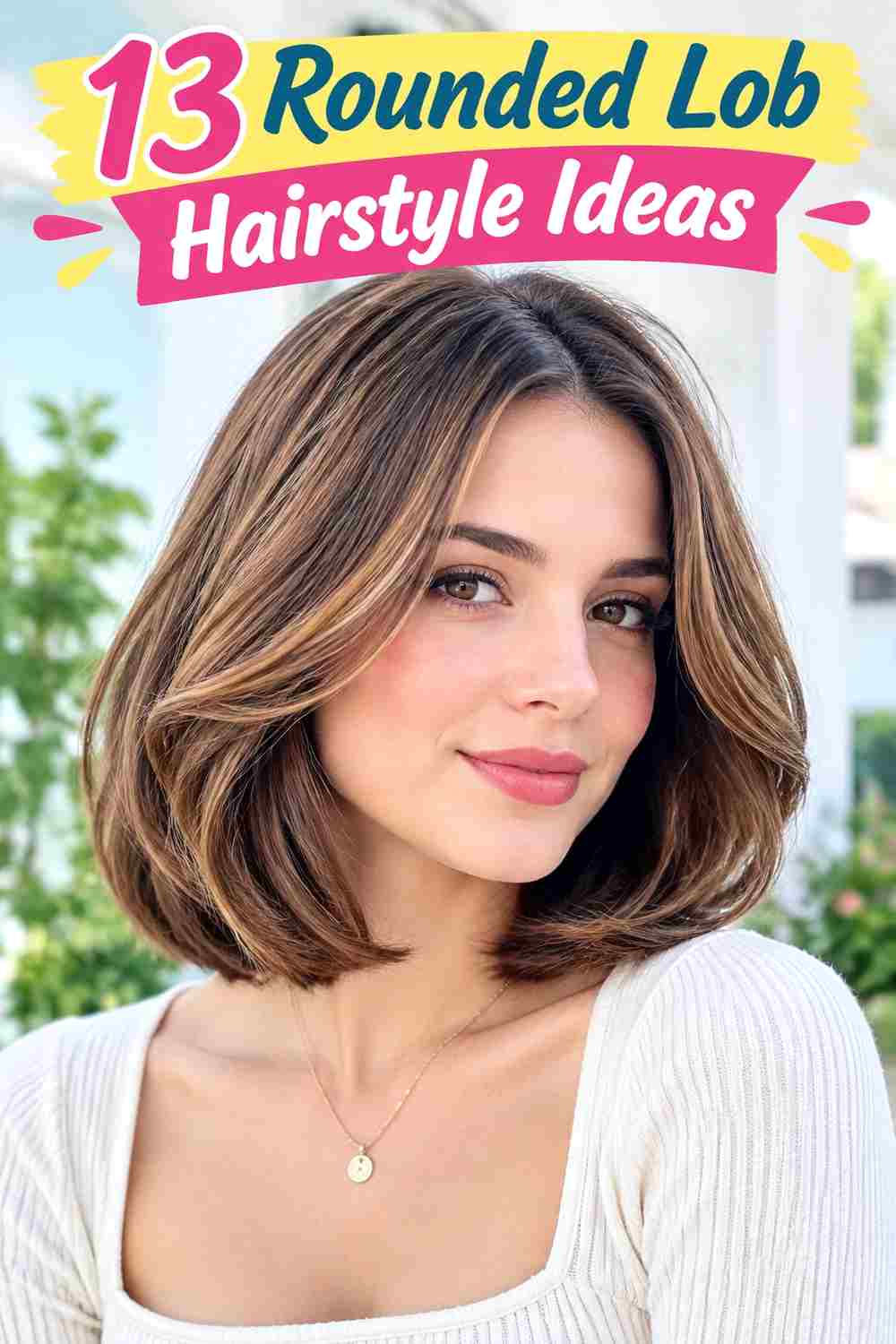 Rounded Lob Hairstyle Ideas
