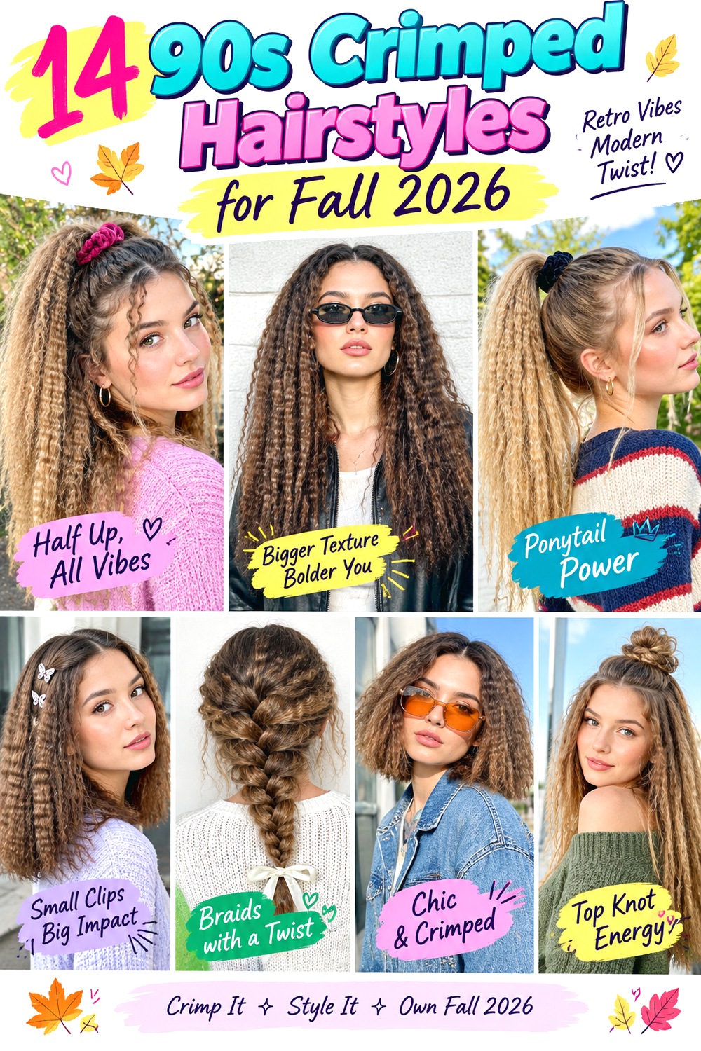 s Crimped Hairstyles for Fall