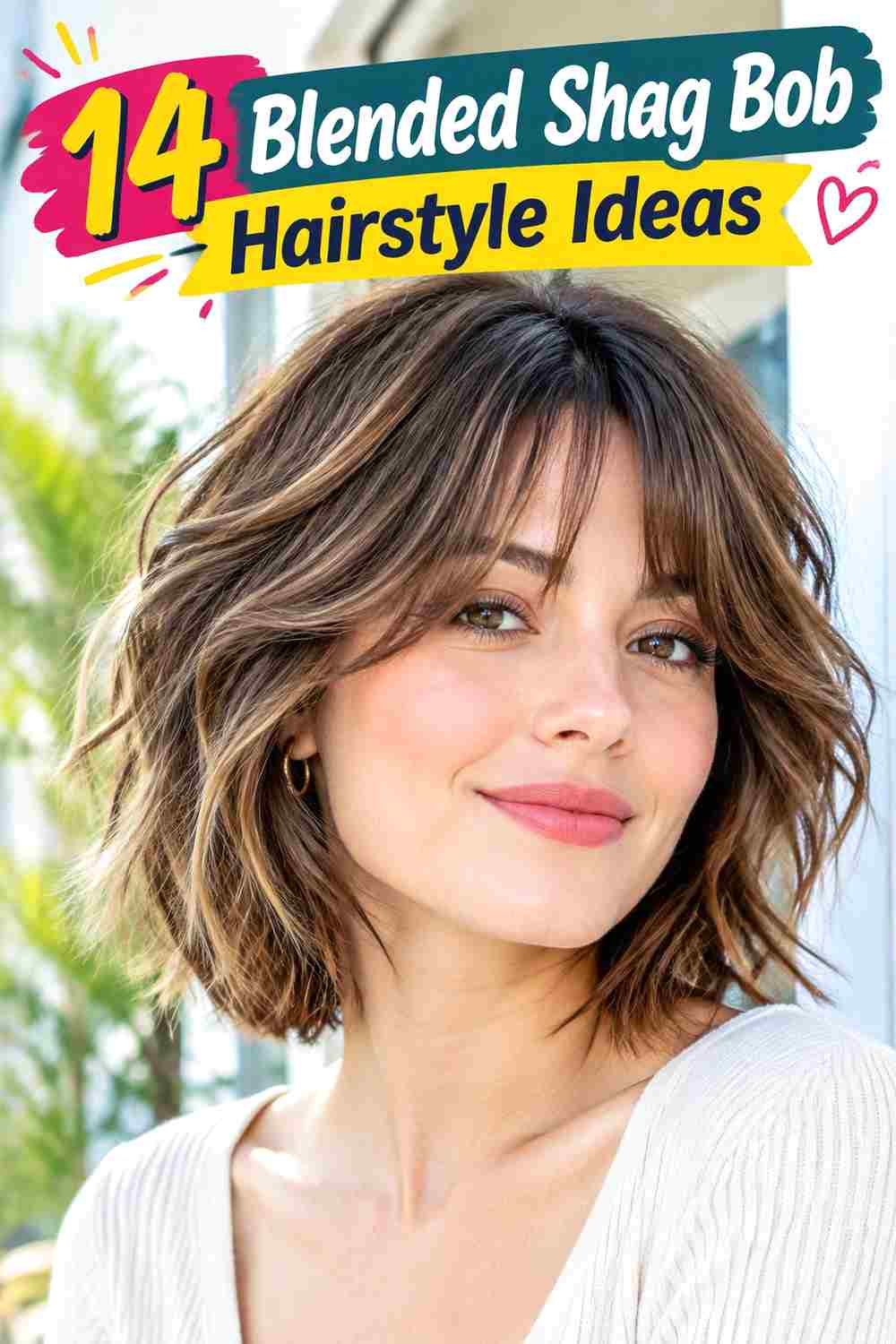 Blended Shag Bob Hairstyle Ideas