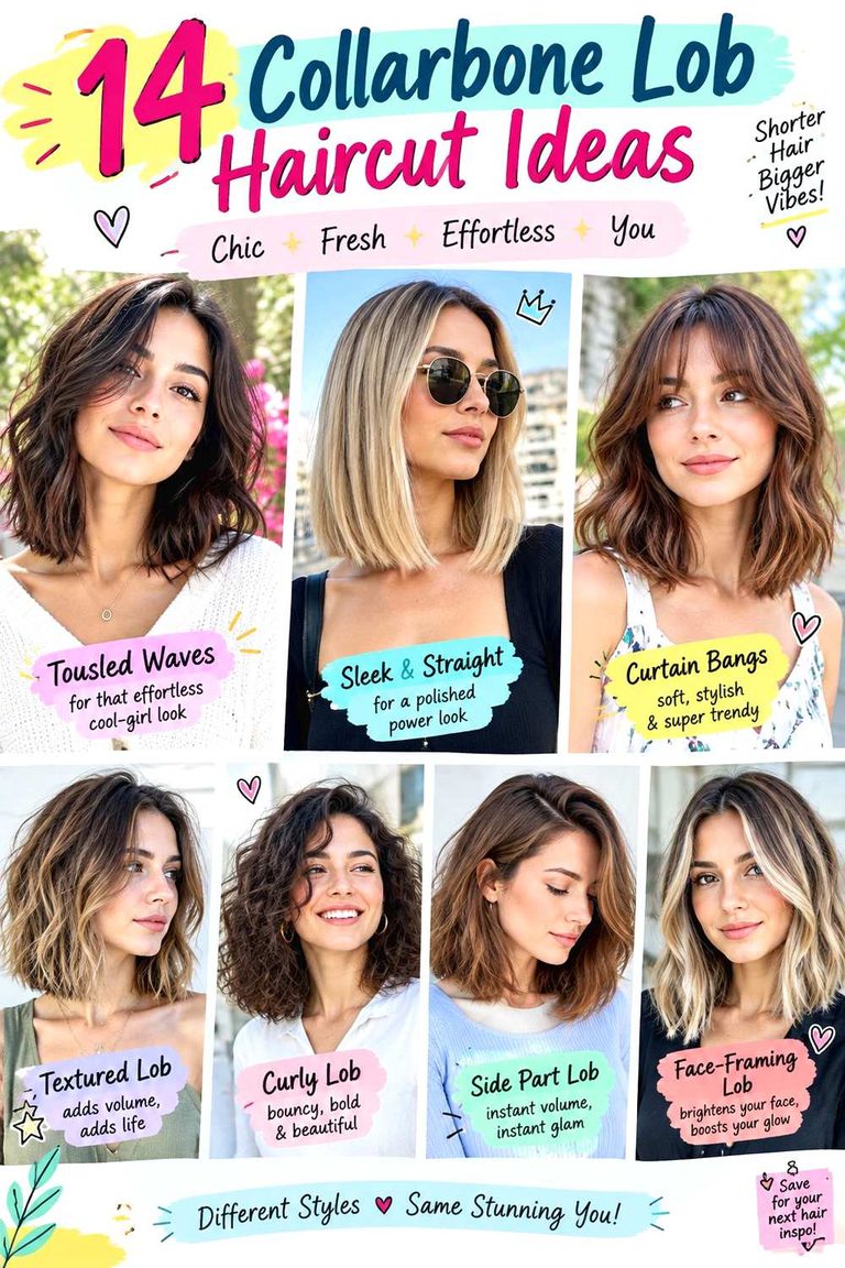 Collarbone Lob Haircut Ideas