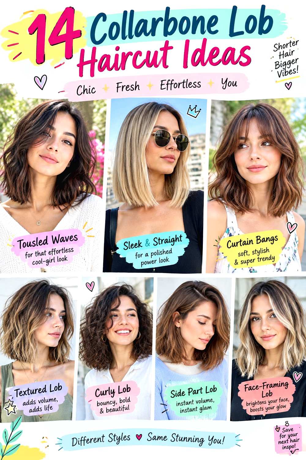 Collarbone Lob Haircut Ideas