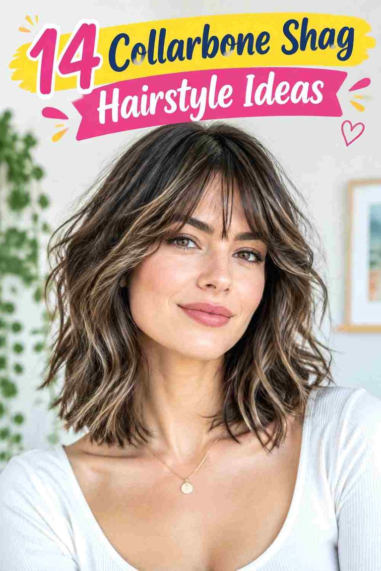 Collarbone Shag Hairstyle Ideas