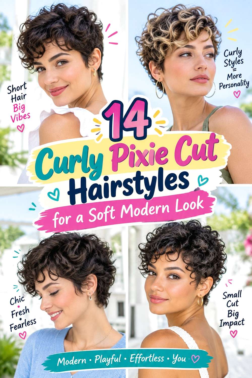Curly Pixie Cut Hairstyles for a Soft Modern Look
