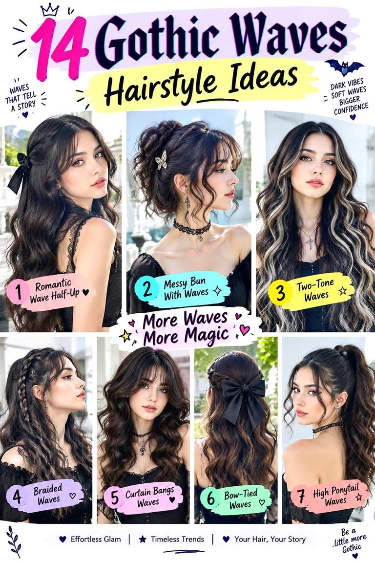 Gothic Waves Hairstyle Ideas