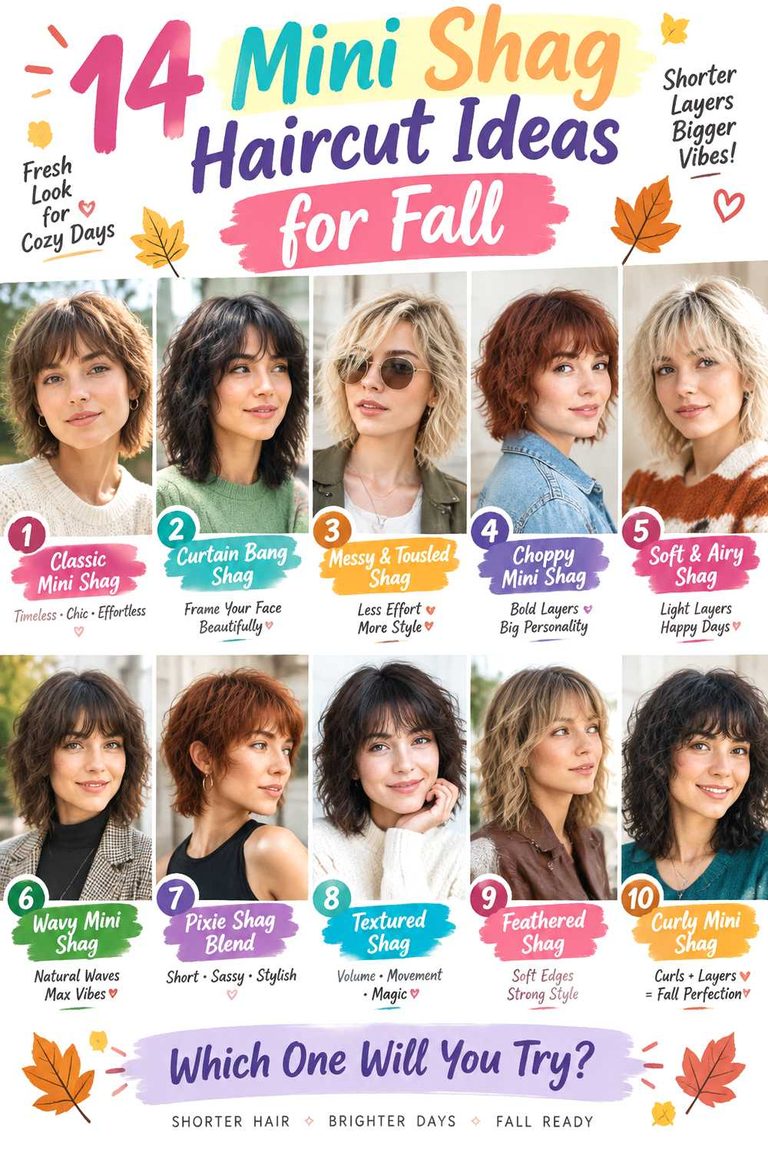 Mini Shag Haircut Ideas for Fall