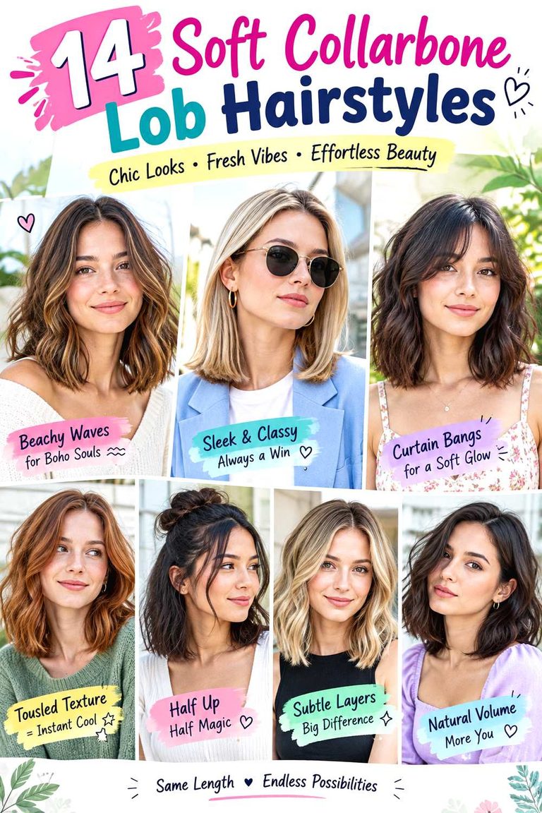 Soft Collarbone Lob Hairstyles