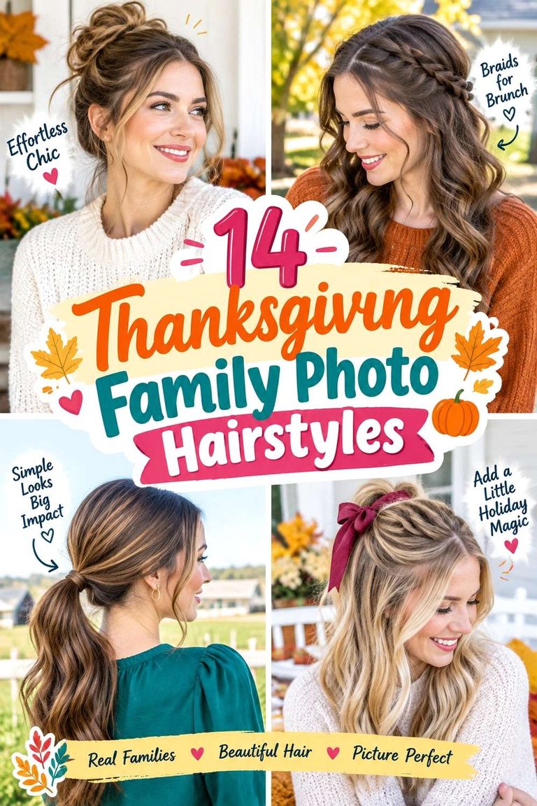 Thanksgiving Family Photo Hairstyles