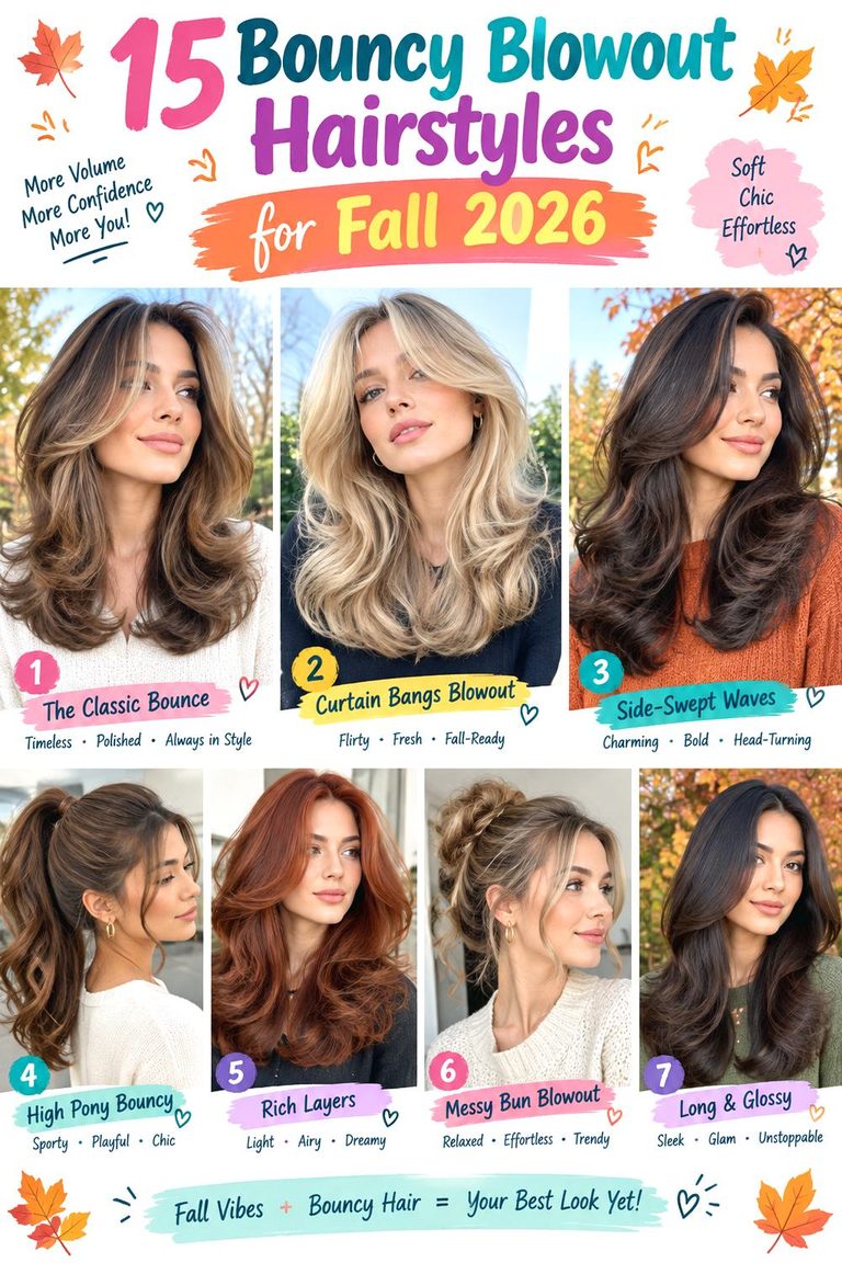 Bouncy Blowout Hairstyles for Fall